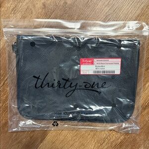 Thirty-One Black Pebble Pouch